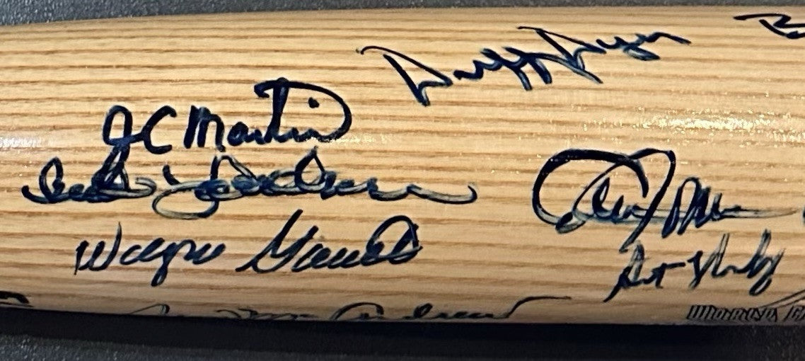 NY Mets 1969 WS Champs Team Signed LS LE Bat Nolan Ryan Tom Seaver 25 Auto JSA