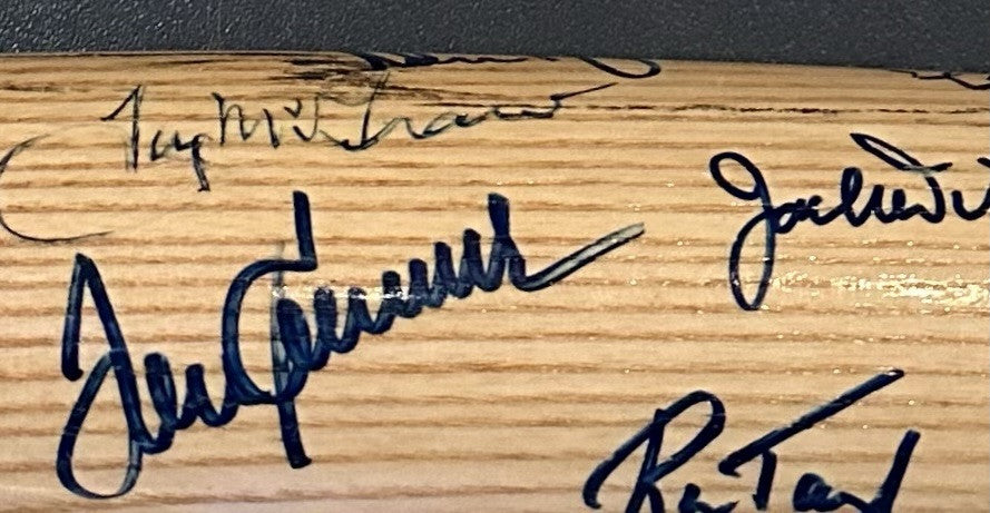 NY Mets 1969 WS Champs Team Signed LS LE Bat Nolan Ryan Tom Seaver 25 Auto JSA