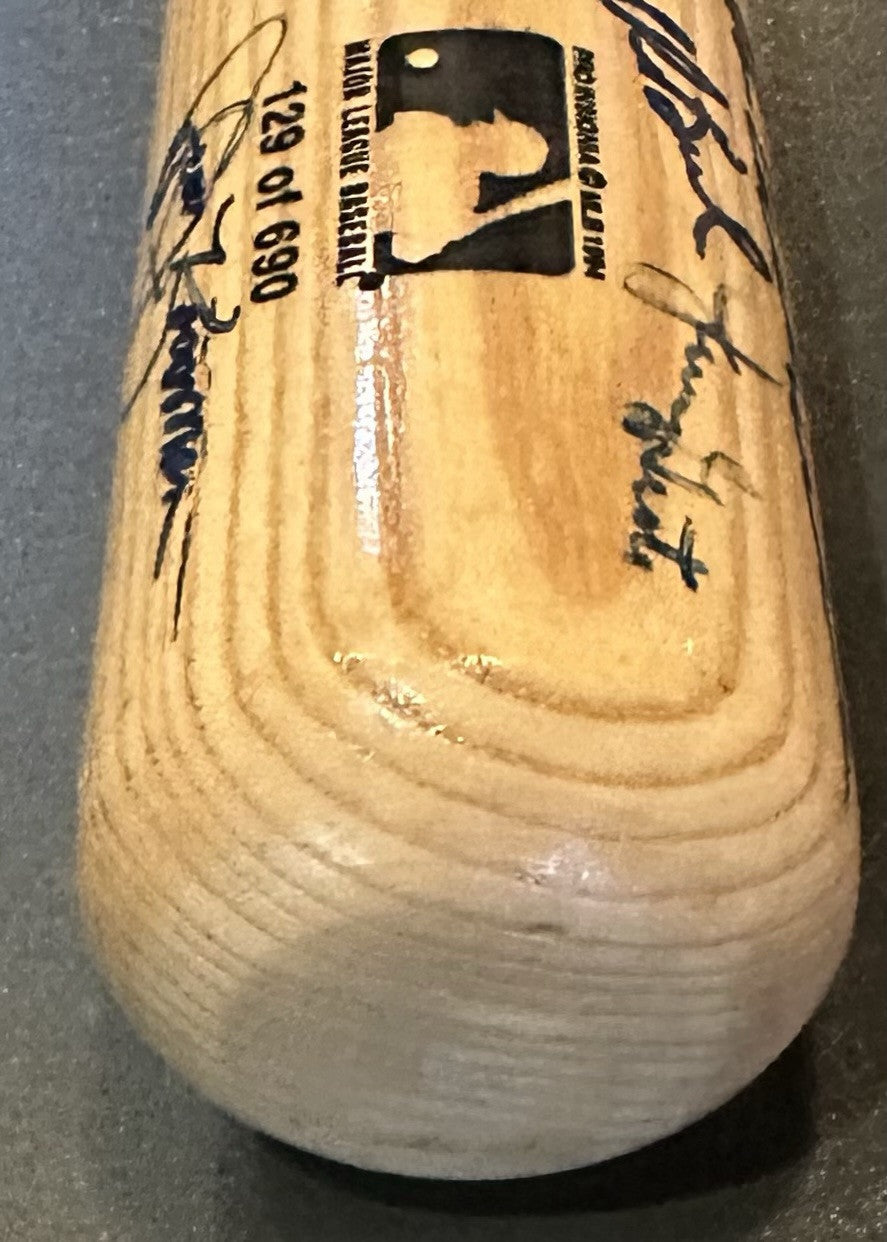 NY Mets 1969 WS Champs Team Signed LS LE Bat Nolan Ryan Tom Seaver 25 Auto JSA