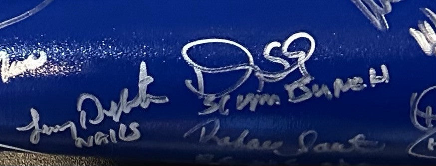 NY Mets 1986 World Series Team Signed Bat Hernandez 28 Nickname Auto Steiner Coa