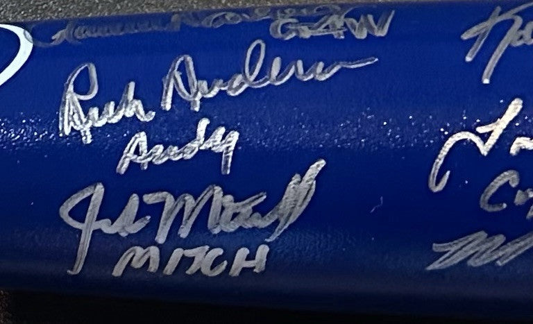 NY Mets 1986 World Series Team Signed Bat Hernandez 28 Nickname Auto Steiner Coa