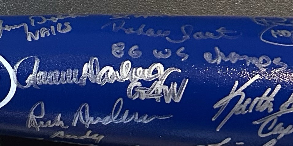 NY Mets 1986 World Series Team Signed Bat Hernandez 28 Nickname Auto Steiner Coa