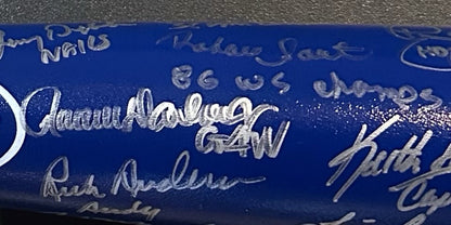 NY Mets 1986 World Series Team Signed Bat Hernandez 28 Nickname Auto Steiner Coa