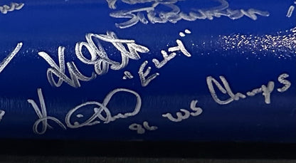 NY Mets 1986 World Series Team Signed Bat Hernandez 28 Nickname Auto Steiner Coa