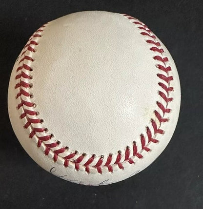 Hank Aaron Signed Official NL Baseball Mint Auto Braves Hof Steiner Coa In Case