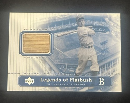 2000 Upper Deck Master Collection Pee Wee Reese Legends Flatbush Game Used Bat
