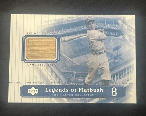 2000 Upper Deck Master Collection Pee Wee Reese Legends Flatbush Game Used Bat