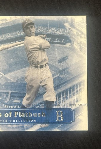 2000 Upper Deck Master Collection Pee Wee Reese Legends Flatbush Game Used Bat