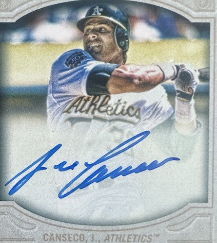 Jose Canseco 2016 Topps Gypsy Queen On Card Mint Auto Jersey Relic /50 A’s