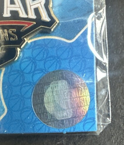 2014 Nba ALL STAR Game Lapel Pin Mint Sealed Licensed Holo Kyrie Irving MVP