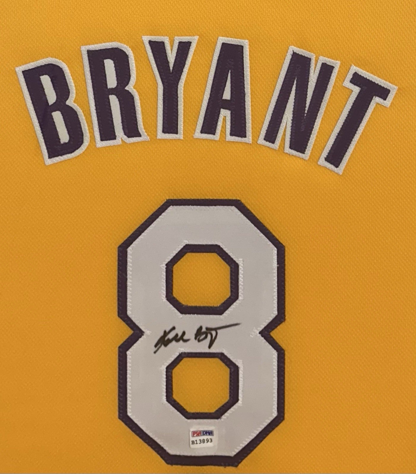 Kobe Bryant Signed Framed LA Lakers #8 Jersey 3D Rookie Autograph PSA LOA HOF