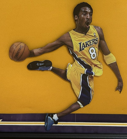 Kobe Bryant Signed Framed LA Lakers #8 Jersey 3D Rookie Autograph PSA LOA HOF