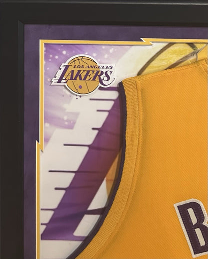 Kobe Bryant Signed Framed LA Lakers #8 Jersey 3D Rookie Autograph PSA LOA HOF
