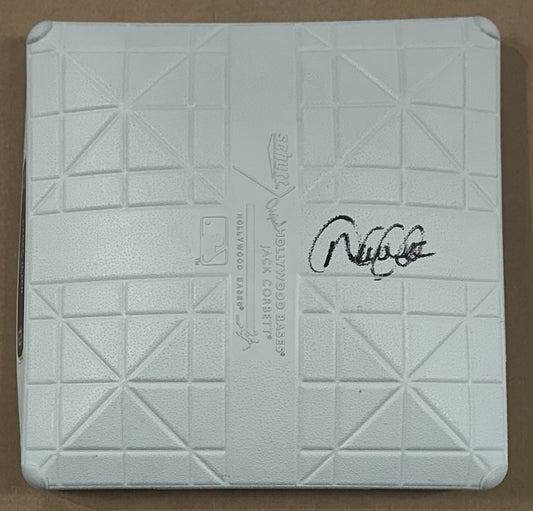 Derek Jeter Yankees Signed 2014 Final Season Base HOF Auto MLB & Steiner Coa