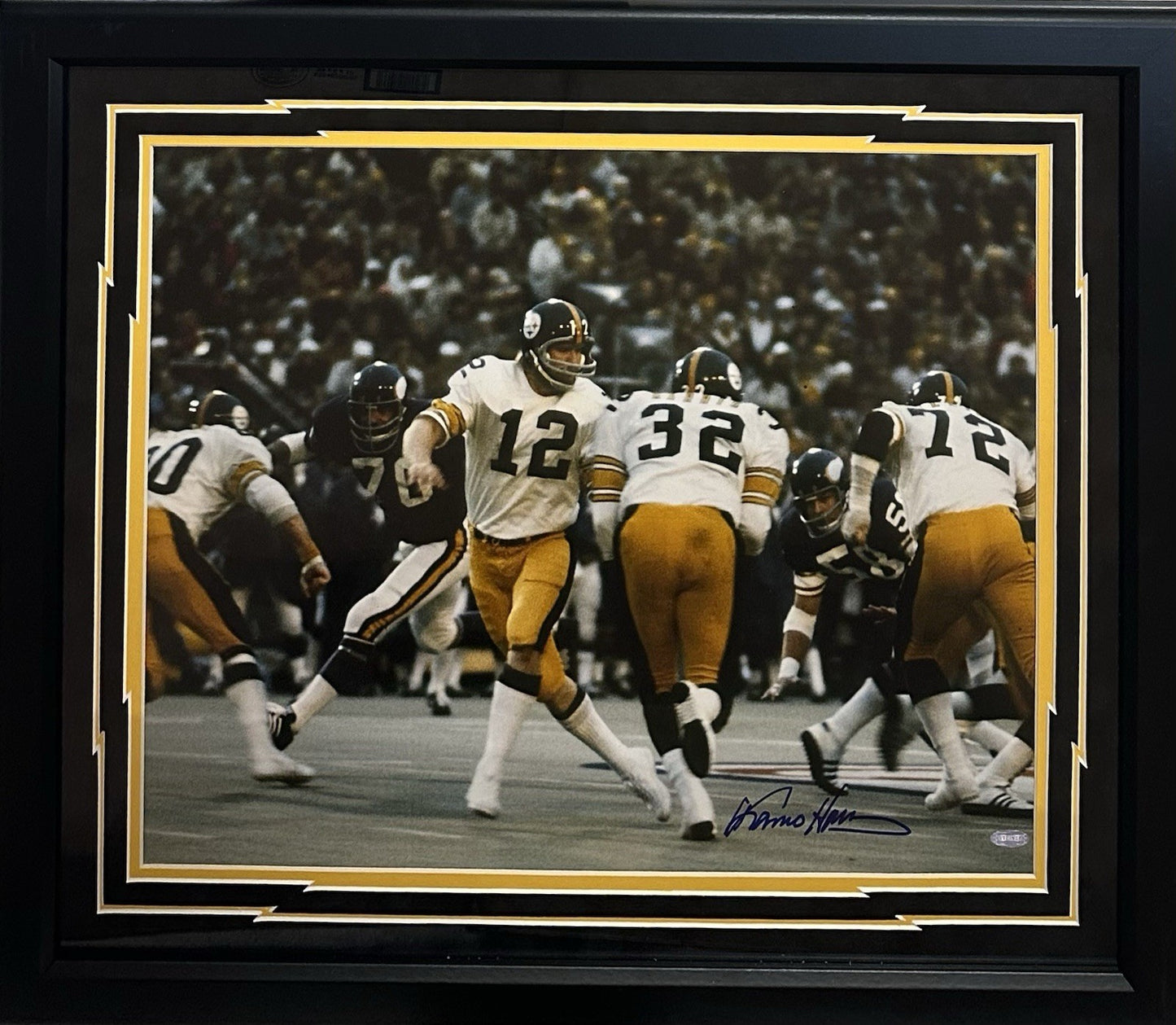 Franco Harris Signed 16x20 Framed Photo Steelers Autograph Bradshaw Steiner HOF