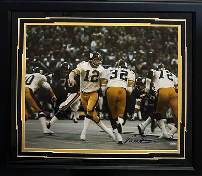 Franco Harris Signed 16x20 Framed Photo Steelers Autograph Bradshaw Steiner HOF