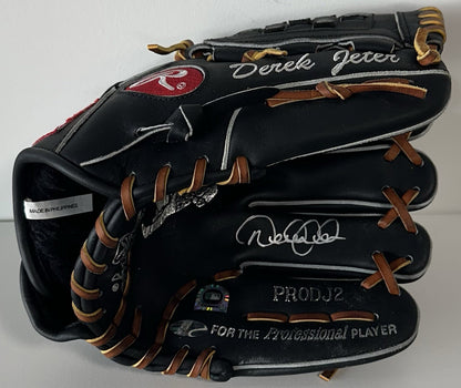 Derek Jeter Signed Rawlings Game Glove Yankees Mint Hof Auto Steiner & MLB Coa