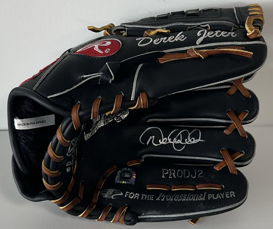 Derek Jeter Signed Rawlings Game Glove Yankees Mint Hof Auto Steiner & MLB Coa