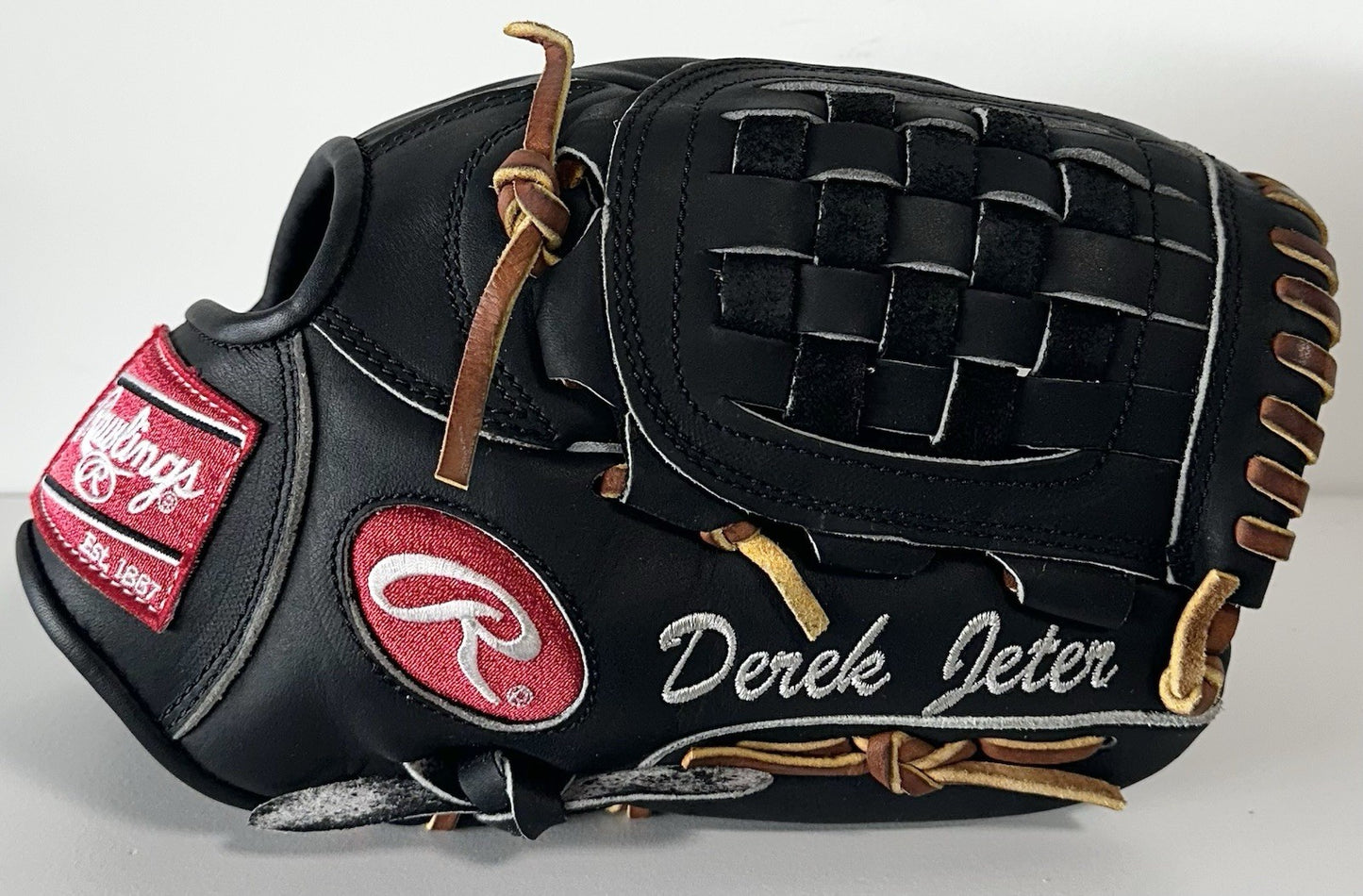 Derek Jeter Signed Rawlings Game Glove Yankees Mint Hof Auto Steiner & MLB Coa