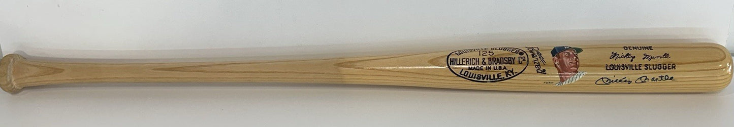 Mickey Mantle Signed LS Packer Hand Painted Model Bat Yankees Autograph PSA HOF