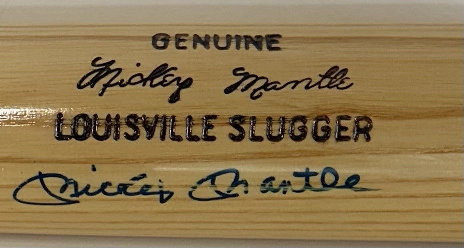 Mickey Mantle Signed LS Packer Hand Painted Model Bat Yankees Autograph PSA HOF