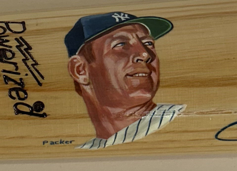 Mickey Mantle Signed LS Packer Hand Painted Model Bat Yankees Autograph PSA HOF