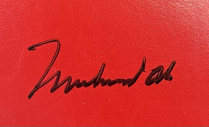Muhammad Ali Signed Red Everlast Boxing Glove Pair Mint Autograph Steiner OA COA