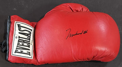 Muhammad Ali Signed Red Everlast Boxing Glove Pair Mint Autograph Steiner OA COA