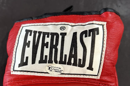 Muhammad Ali Signed Red Everlast Boxing Glove Pair Mint Autograph Steiner OA COA