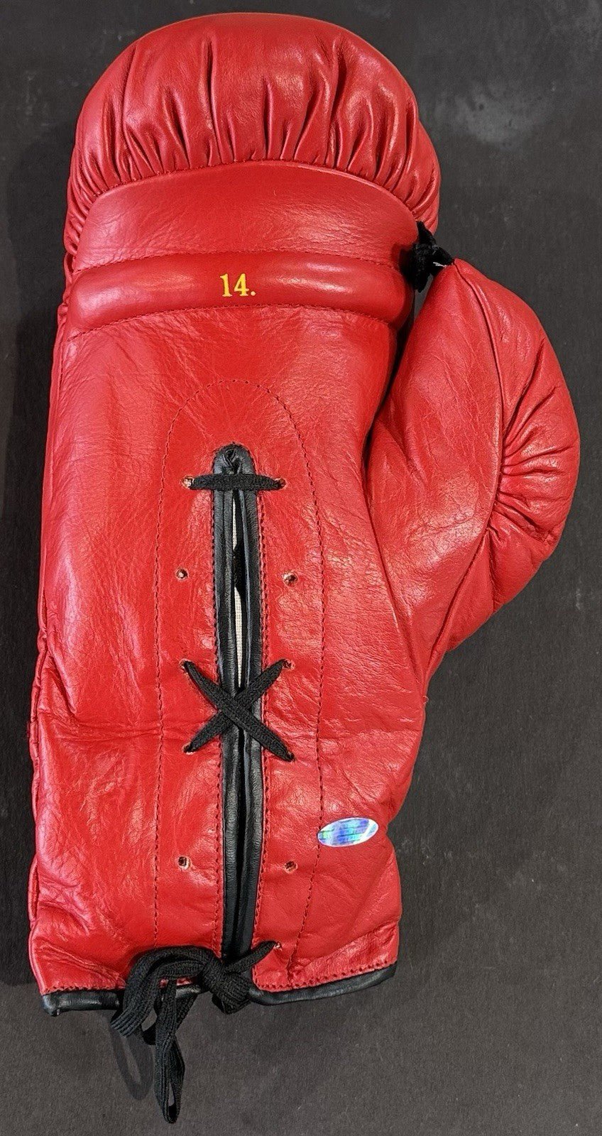 Muhammad Ali Signed Red Everlast Boxing Glove Pair Mint Autograph Steiner OA COA
