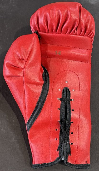 Muhammad Ali Signed Red Everlast Boxing Glove Pair Mint Autograph Steiner OA COA