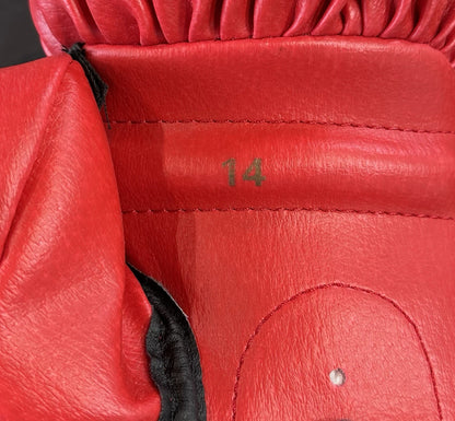 Muhammad Ali Signed Red Everlast Boxing Glove Pair Mint Autograph Steiner OA COA