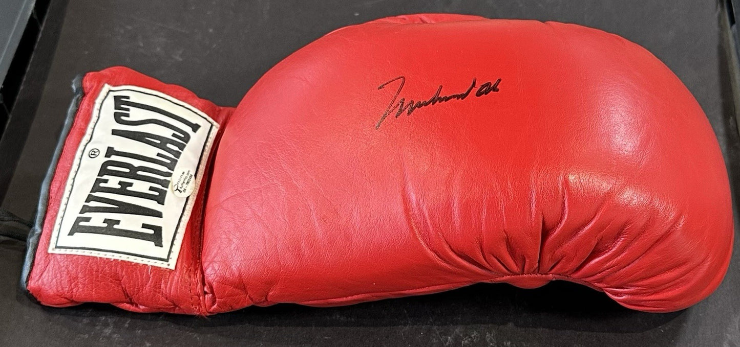 Muhammad Ali Signed Red Everlast Boxing Glove Pair Mint Autograph Steiner OA COA