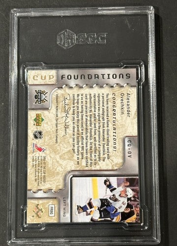 2006-07 The Cup Alexander Ovechkin 4 Patch Game Used Jersey SGC 8 & 10 Auto /10