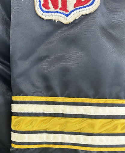 Pittsburgh Steelers Vintage NFL Authentic Pro Line Starter Bomber Jacket Size L