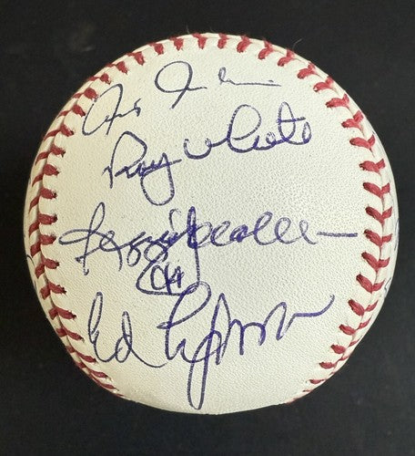 1978 Yankees Team Signed World Series Baseball Reggie Jackson Goose Steiner Coa