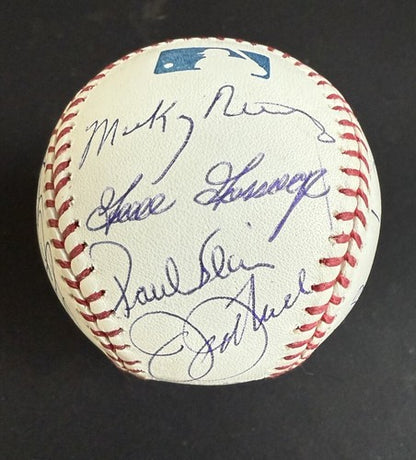 1978 Yankees Team Signed World Series Baseball Reggie Jackson Goose Steiner Coa