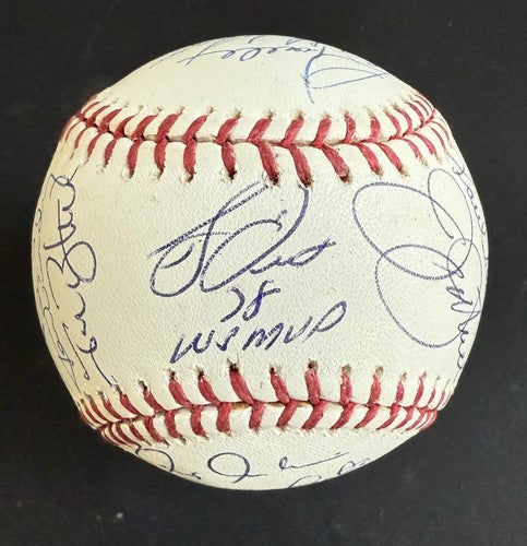 1978 Yankees Team Signed World Series Baseball Reggie Jackson Goose Steiner Coa
