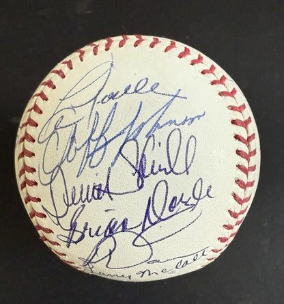 1978 Yankees Team Signed World Series Baseball Reggie Jackson Goose Steiner Coa