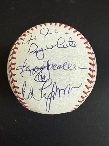 1978 Yankees Team Signed World Series Baseball Reggie Jackson Goose Steiner Coa