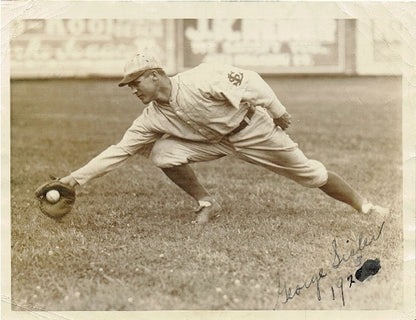 George Sisler Signed st Louis Browns original type 1 wire photo Hof auto JSA coa