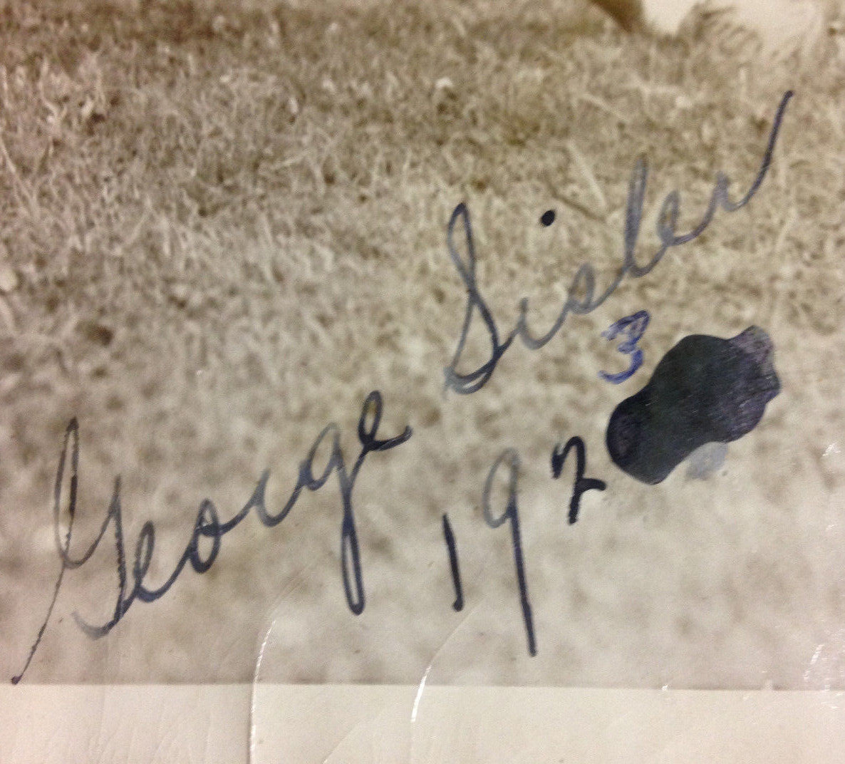 George Sisler Signed st Louis Browns original type 1 wire photo Hof auto JSA coa
