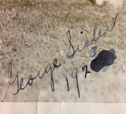 George Sisler Signed st Louis Browns original type 1 wire photo Hof auto JSA coa
