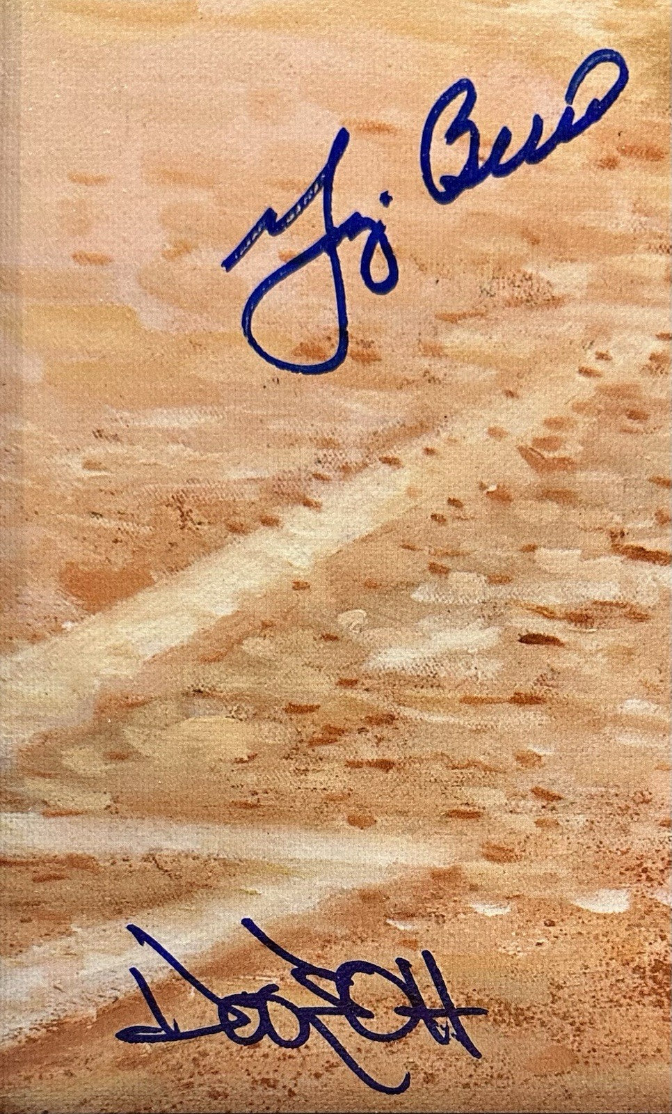 HOF Catchers Signed Doo S Oh Framed Canvas Photo Piazza Carter Bench 6 Auto BAS