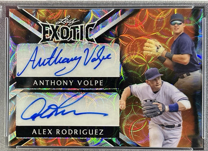 2023 Leaf Exotic Anthony Volpe Alex Rodriguez Auto Clown Fish 1/1 PSA 9 Rookie