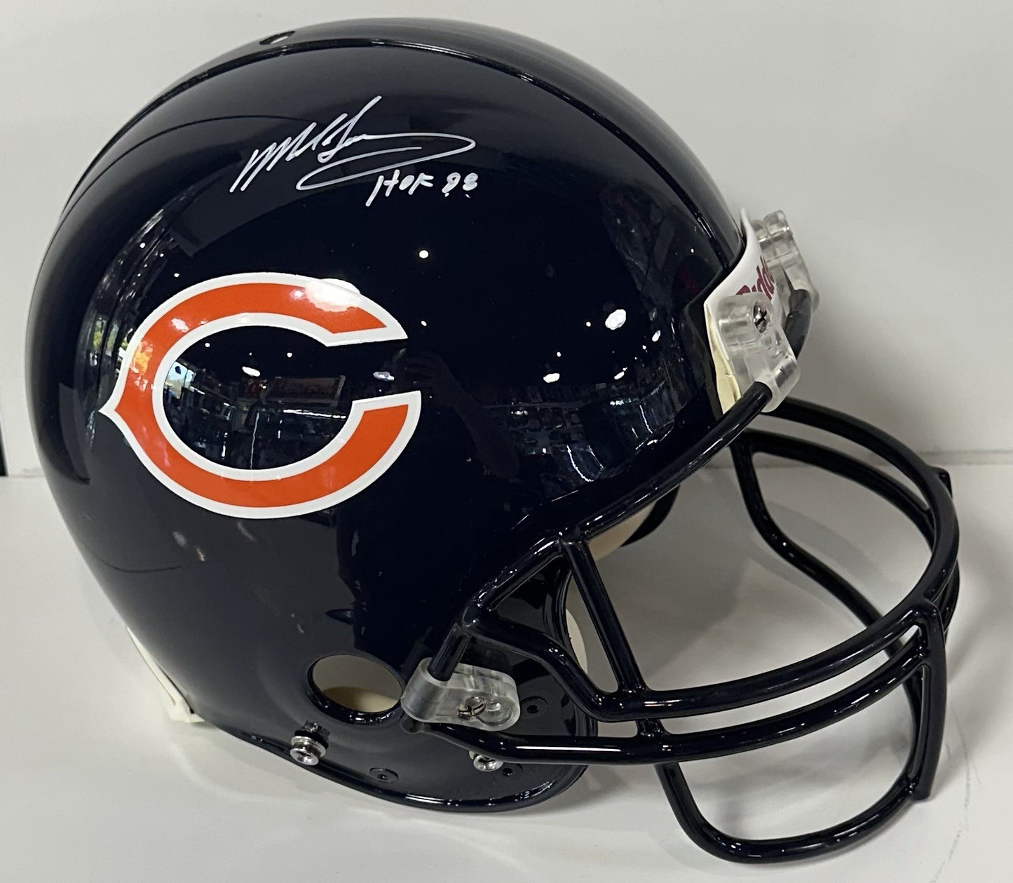 Mike Singletary Signed Pro Line Authentic FS Bears Helmet HOF 98 Auto JSA COA