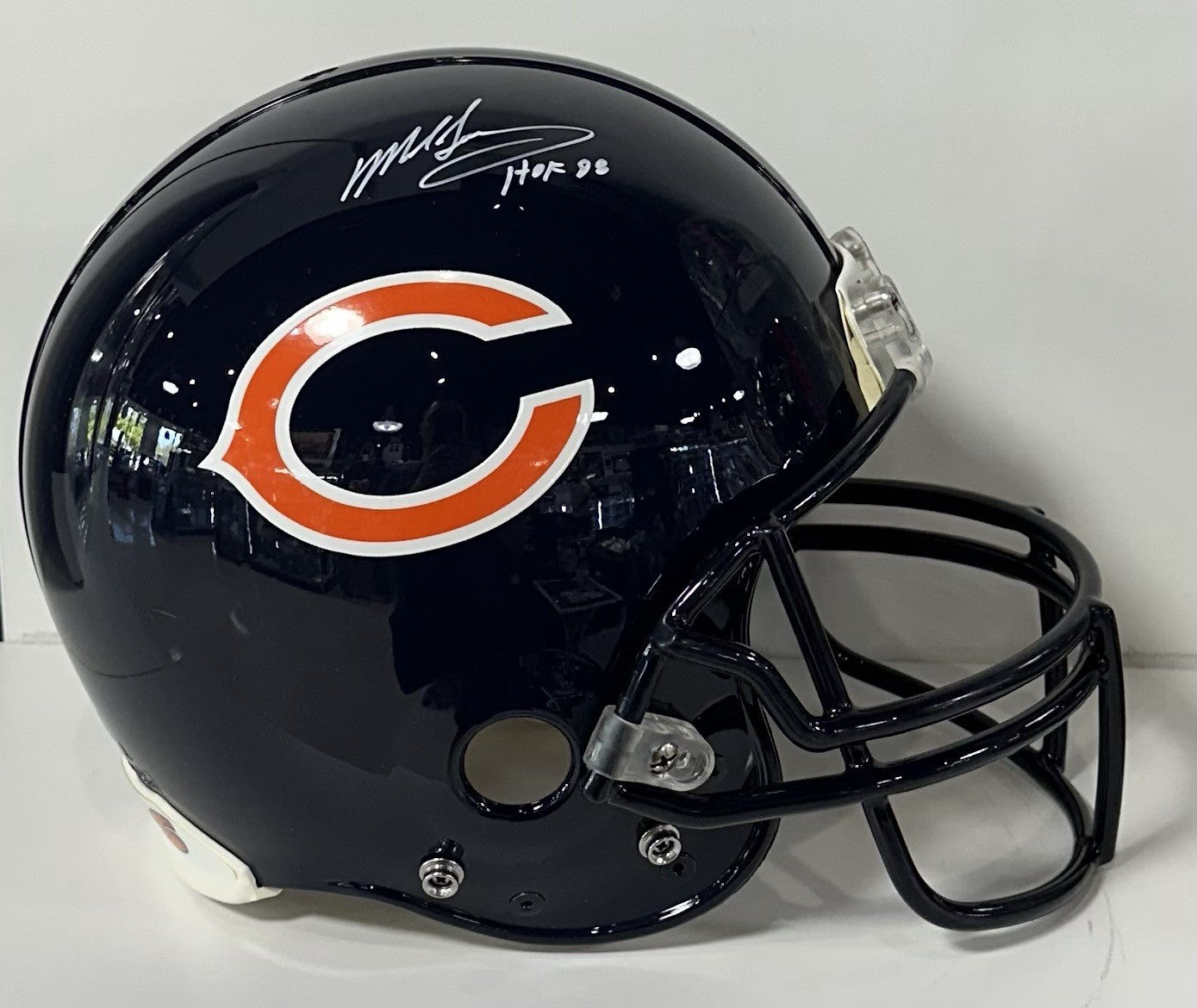 Mike Singletary Signed Pro Line Authentic FS Bears Helmet HOF 98 Auto JSA COA