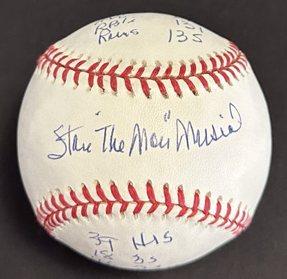 Stan Musial Signed Official NL Baseball MVP Stat Mint Auto /48 HOF rj.com COA
