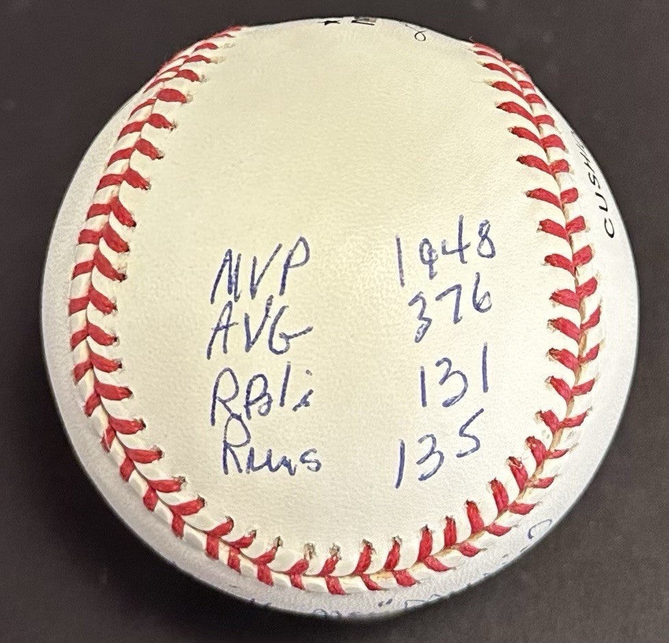 Stan Musial Signed Official NL Baseball MVP Stat Mint Auto /48 HOF rj.com COA