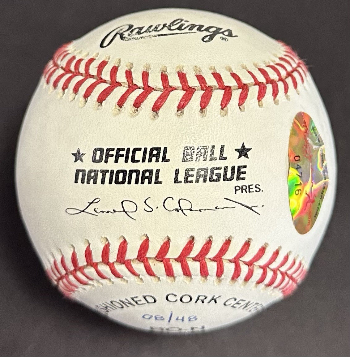 Stan Musial Signed Official NL Baseball MVP Stat Mint Auto /48 HOF rj.com COA